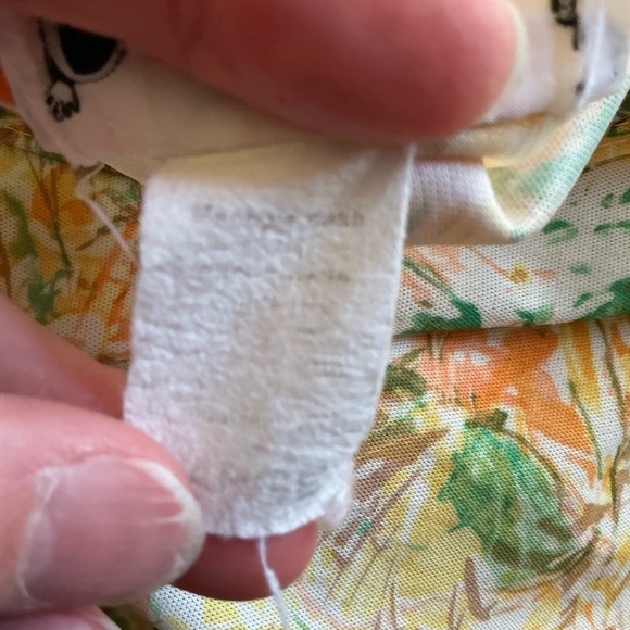 Vintage 70s op art polyester top - Picture 3 of 9